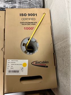 Plenum CAT6 Cable - 3 Boxes