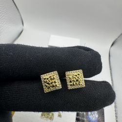 S925 silver Moissanite earrings VVS1 Certified with 14k gold plated