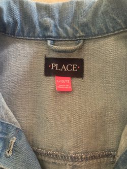 Girls denim vest