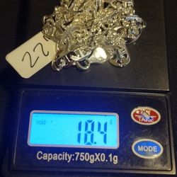 22" 5.5mm Anchor Link Chain 925 Silver 