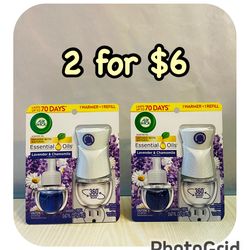 (2)Air Wick Plug-In Scented Oil Air Freshener Warmer Starter Kit,  2 for $6‼️