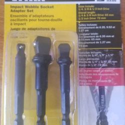 Titan 49003 - 3 Piece Impact Wobble Socket Adapter Set