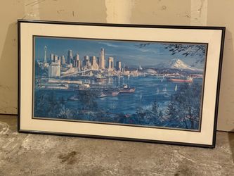 Seattle Skyline (‘90’s) Painting