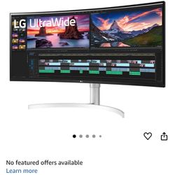 Curved Monitor LG 38inch (With Thunderbolt for MacOS)