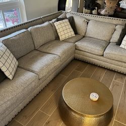 Nailhead Sectional – Deep, Comfortable Seating
