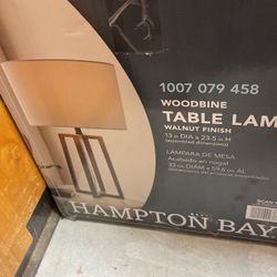 Wooden Table Lamp Set