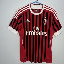 AC Milan Jersey Mens Small Red Adidas 2011 2012 Futbol Italy Serie A