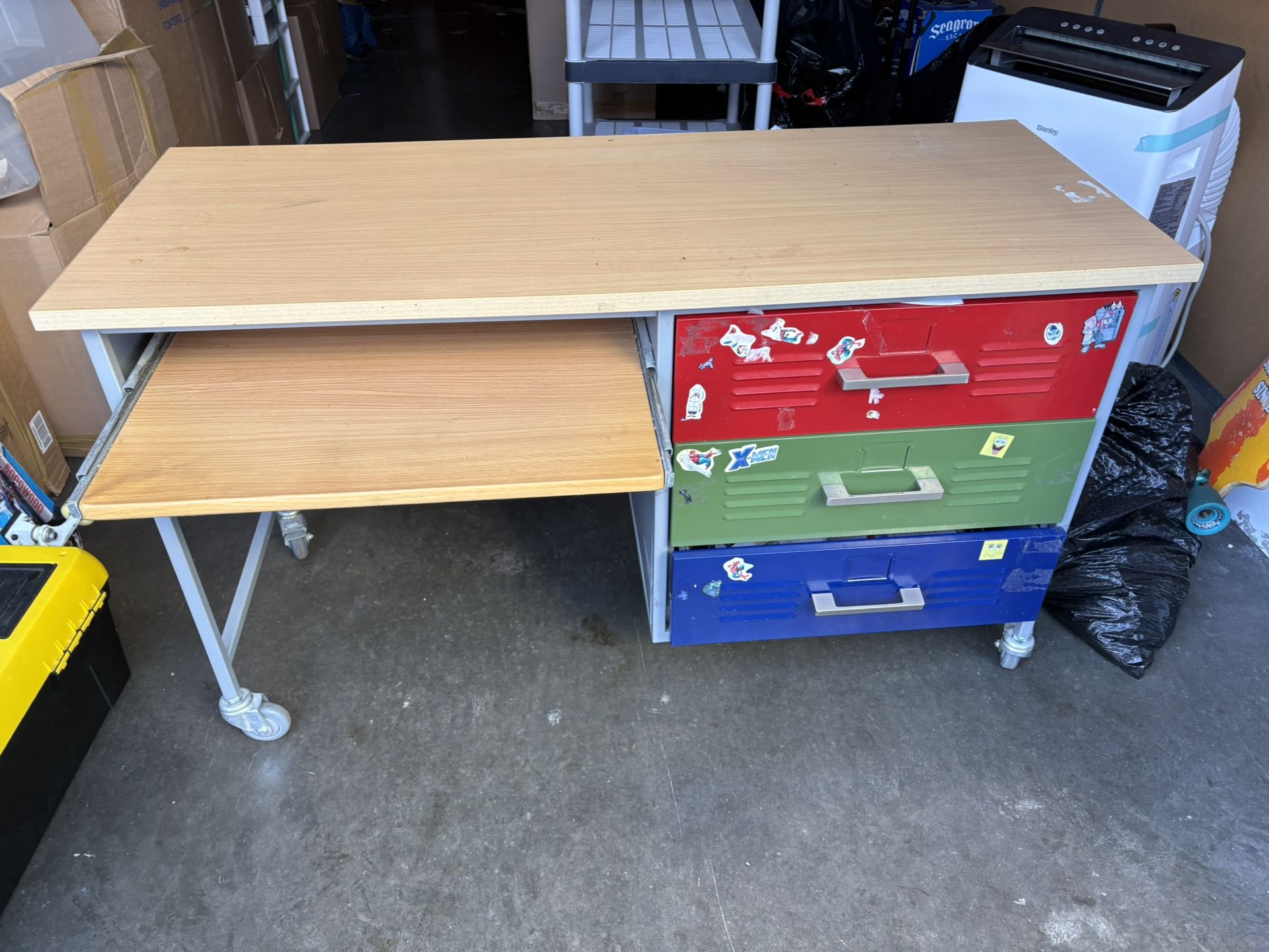 Kids Desk Locker Style Drawers