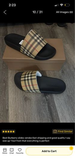 Burberry slides