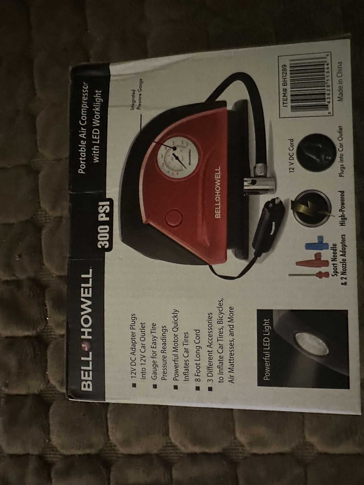 Air Compressor By Bell Howel Brand New