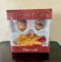 NEW! Fitz & Floyd Fall Harvest Salt & Pepper Set