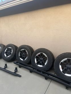 17" Jeep Wrangler Rubicon wheels.  Set of 5