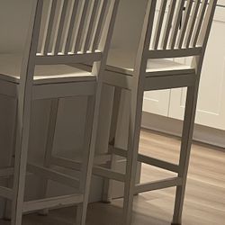2 Crate And Barrel Kitchen Stools