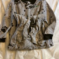 Bear Paws! Toddlers Size 3t Warm Footed Pj Pajamas 