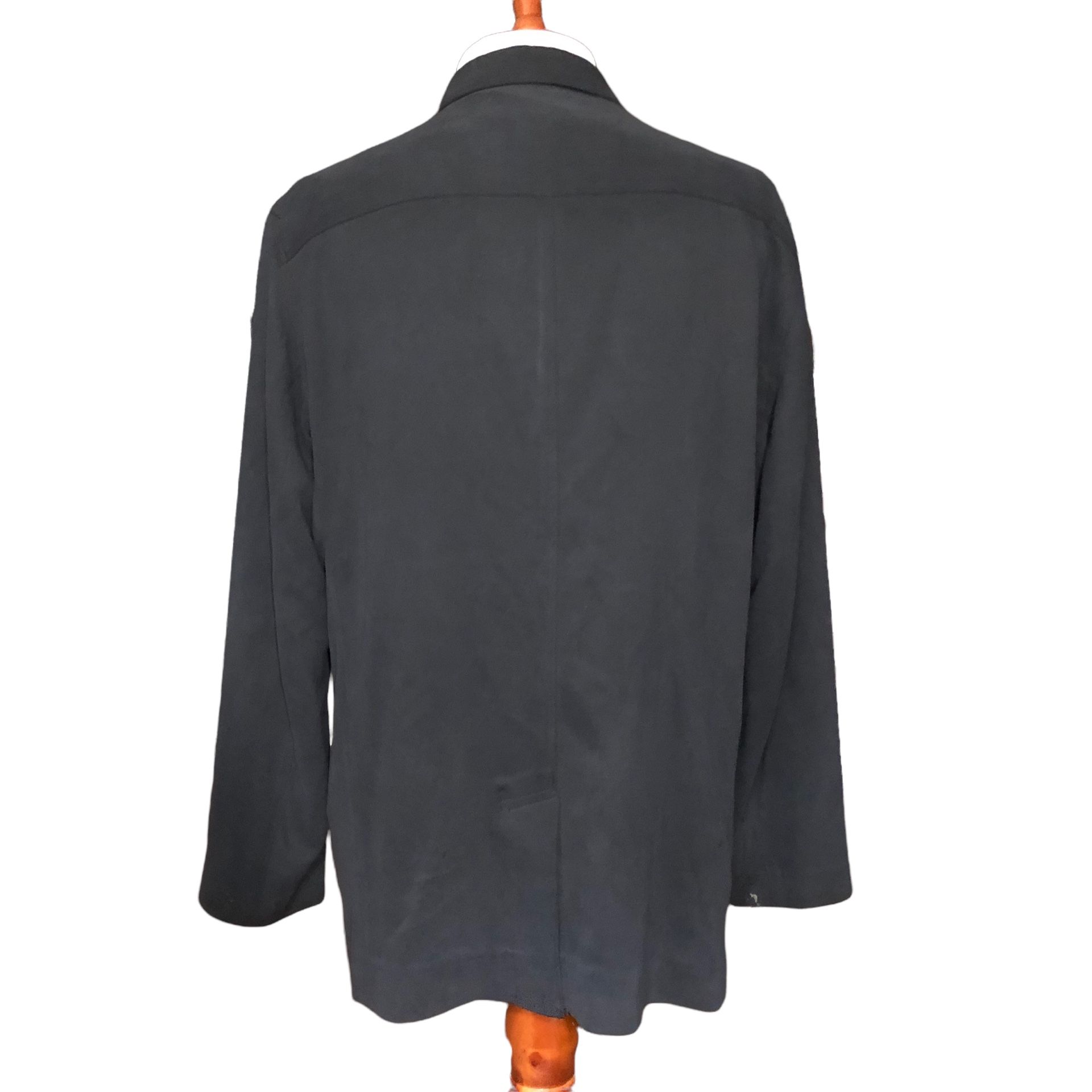 tommy bahama blazer sport coat size L silk black 3 button single vent. 
