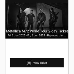Metallica Tickets 