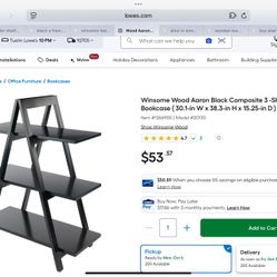 Black Ladder Shelf