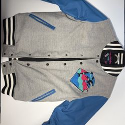 🔥Rare Pink Dolphin Varsity Jacket Vintage Size US M 🔥