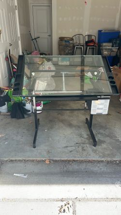 Glass Drawing Table