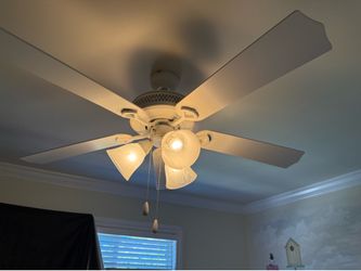 Traditional 52" Reversible Ceiling Fan with 3-Light Kit & Lutron Wall Switch