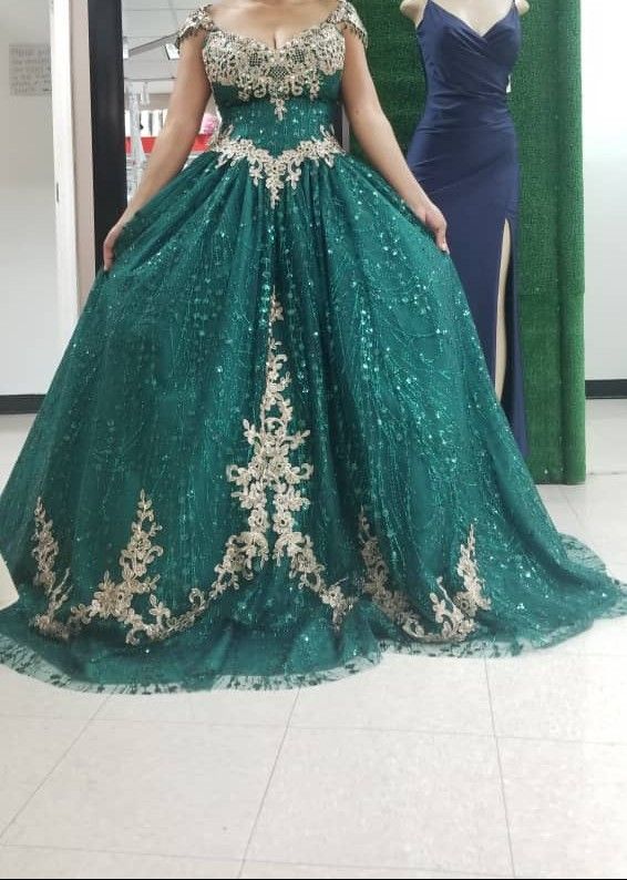 Green Wedding/Engagent Dress