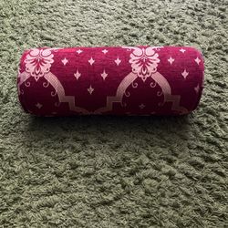 Beautiful Deep Red & Gold Pillow Back Roll for Couch Or Bed (cover Machine Washable)