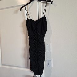 Large Black Mini Dress Rushed Windsor Brand
