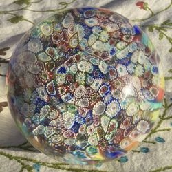 Paperweight - Millefiori Handmade Murano Glass 