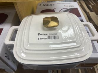 Smith and Clark Enameled Cast Iron Casserole