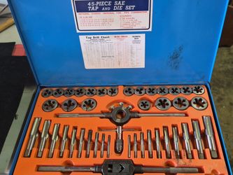 45 Piece SAE Tap and Die set Large