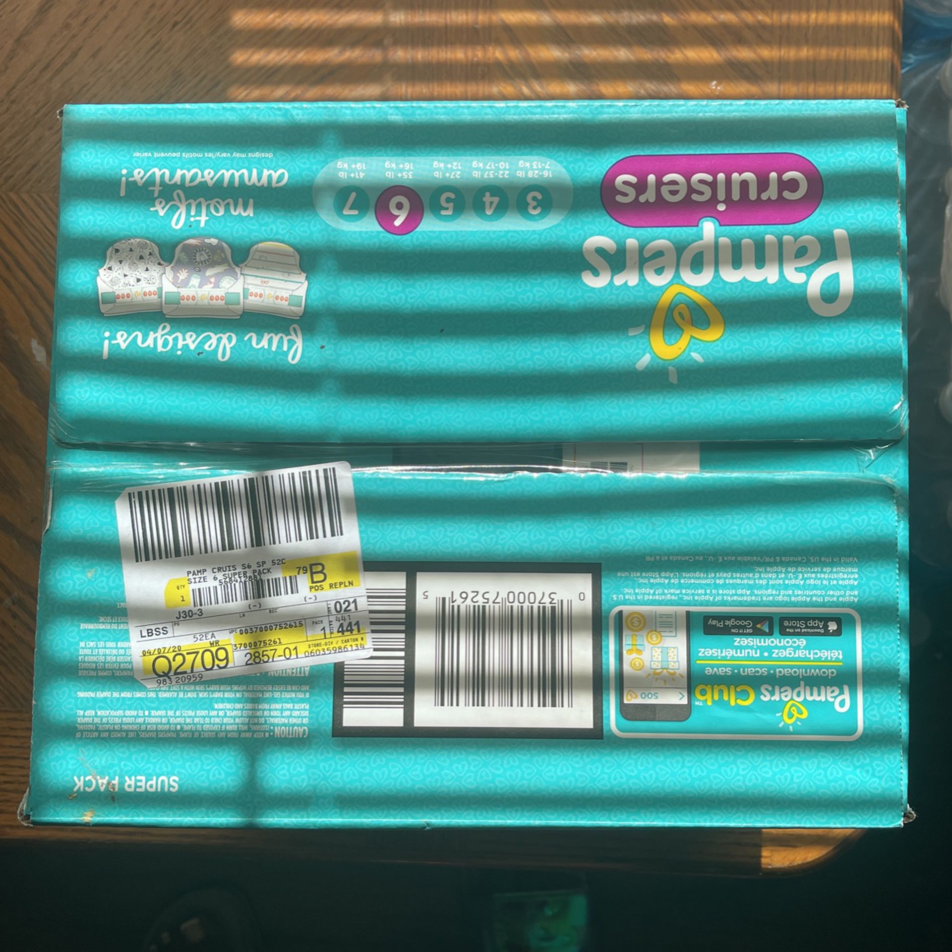 Size 6 Pampers Cruisers (Unopened) 