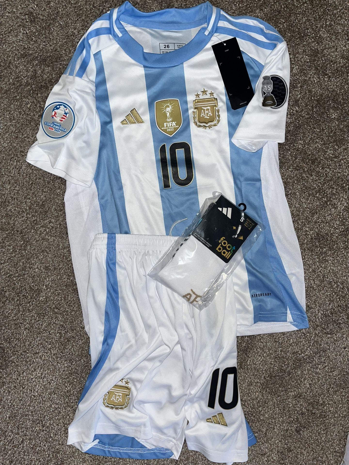 Youth Soccer Jerseys - USA ARGENTINA BARCELONA & More