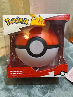 Pokemon pokeball wall light