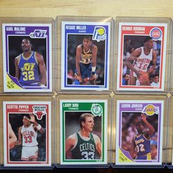 1989 Fleer Basketball Set With Stickers***Will Deliver***