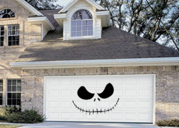 jack face halloween decal sticker size large for garage 