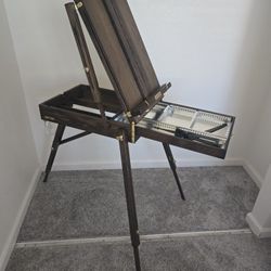 ATWORTH French Easel With Shelf (Grey Walnut