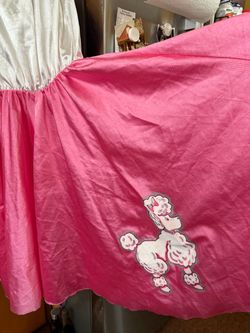 Pink Poodle Skirt 1950s Style Costume
