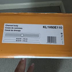 SCHLUTER KERDI-LINE LINEAR DRAIN CHANNEL BODY KL1V60E110