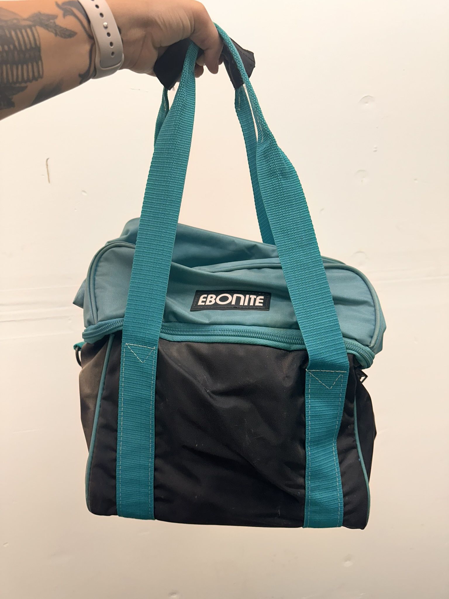 Vintage Ebonite Bowling Ball And Bag