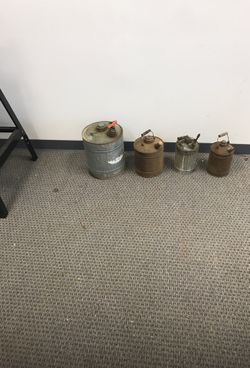 Metal gas cans