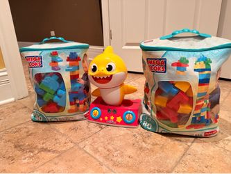 Musical baby shark and large legos