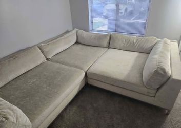 Extra Deep 3-Piece Modular Sectional Sofa w/washable covers