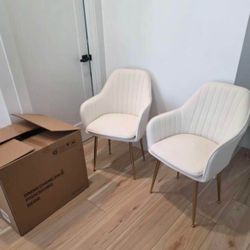Light Velvet Chairs (brand new)
