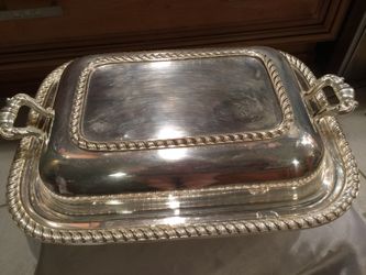 Silver Covered Casserole Dish