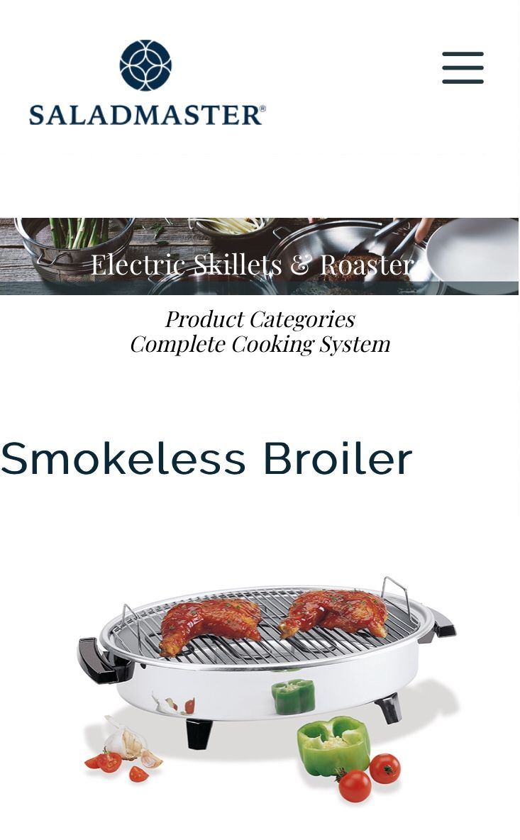 Saladmaster Smokeless Broiler/Grill