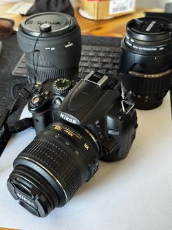 Nikon D5000 DSLR Camera + 3 Lenses – Nikon, Sigma & Tamron