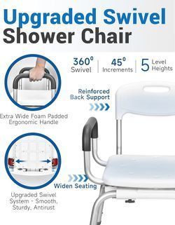 Sangohe Shower Chair for Inside Shower