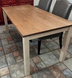 Solid wood dining table