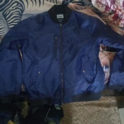 $10 Blue Bomber Jacket 