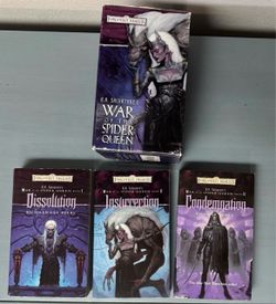 War of the Spider Queen Trilogy Books Forgotten Realms Set just $15